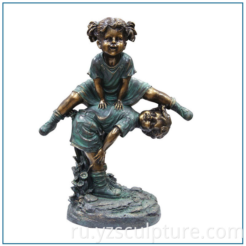 Bronze Children Statue